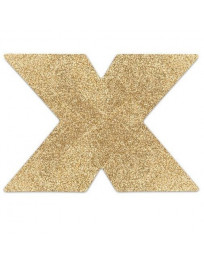 BIJOUX - INDISCRETS FLASH CROSS GOLD NIPPELABDECKUNGEN
