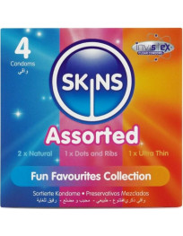 SKINS - SORTIERTE PREMIUM-KONDOME, 4ER-PACK