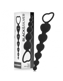 BLACKandSILVER - MILA ANAL-HERZKETTE 18 CM