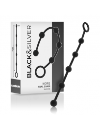 BLACKandSILVER - KORG ANAL ROSENKRANZ SILIKON INITIATION 21 CM