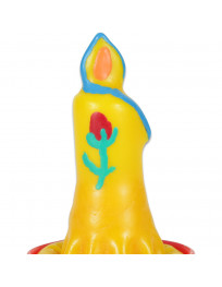 CONDOMERIE - HANDBEMALTE NEUHEITSKERZE MIT KONDOM