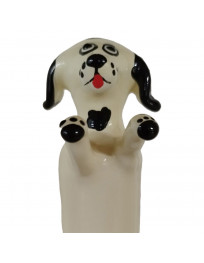 CONDOMERIE - HANDBEMALTE NEUHEITSKONDOME GLÜCKLICHER WEISSER HUND XL