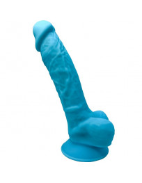 SILEXD - MODEL 1 REALISTISCHER PENIS PREMIUM SILEXPAN SILIKON BLAU 17.5 CM