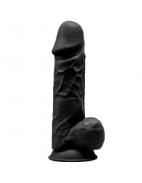 SILEXD - MODEL 1 REALISTISCHER PENIS PREMIUM SILEXPAN SILIKON SCHWARZ 21.5 CM