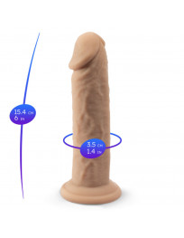 SILEXD - REALISTISCHES PENISMODELL 2 PREMIUM THERMOAKTIVES SILIKON 15,4 CM
