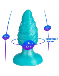 SILEXD - MELTY SCHMELZENDER ANALPLUG AUS THERMOAKTIVEM SILIKON, HIMMELBLAU, 9,2 CM
