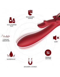 ARMONY - ELCH VIBRATOR KANINCHEN GEBOGEN ROT