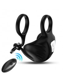 ARMONY - MANTA SCROTUM VIBRATOR RING FERNBEDIENUNG SCHWARZ