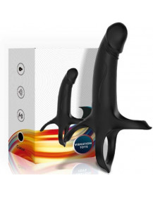 ARMONY - DILDO MIT RING and VIBRATOR SCHWARZ