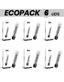 ECOPACK 6 EINHEITEN - GLOSSY AXEL VIBRATOR SCHWARZ