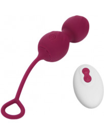 ARMONY - BLOSSOMS VAGINAL HANTEL VIBRATION FERNBEDIENUNG 10 VIBRATIONEN DUNKELROT