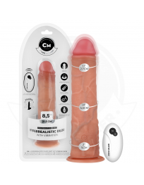 COCK MILLER - REALISTISCHER DILDO MIT SAUGNÄPFEN UND VIBRATION MIT FERNBEDIENUNG 21,5 CM