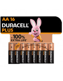 DURACELL - PLUS POWER 100 ALKALINE BATTERIE AA LR6 16 EINHEIT