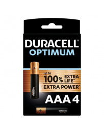 DURACELL - OPTIMUM 200 ALKALINE BATTERIE AAA LR03 4 EINHEIT