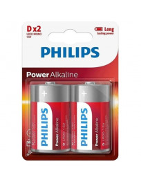 PHILIPS - POWER ALKALINE BATTERIE D LR20 BLISTER2