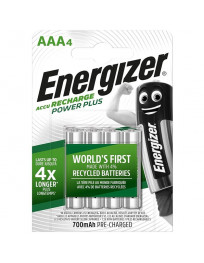 ENERGIZER - WIEDERAUFLADBARE BATTERIEN AAA4 BLISTER 4