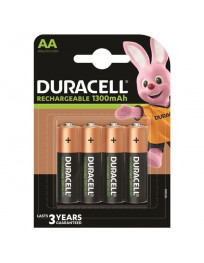 DURACELL - WIEDERAUFLADBARE BATTERIE HR6 AA 1300 mAh 4 EINHEIT