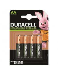 DURACELL - WIEDERAUFLADBARE BATTERIE HR6 AA 2500 mAh 4 EINHEIT