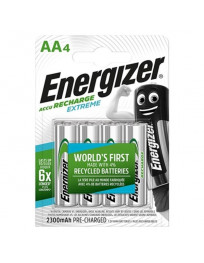 ENERGIZER - EXTREME WIEDERAUFLADBARE BATTERIE HR6 AA 2300 mAh 4 EINHEIT