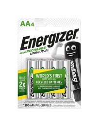 ENERGIZER - UNIVERSAL WIEDERAUFLADBARE BATTERIE HR6 AA 1300 mAh 4 EINHEIT