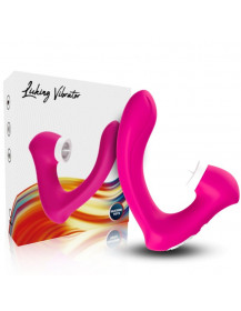 ARMONY - SECRETKISS LECKEN VIBRIERENDE KLITORIS and VIBRATOR GEBOGENES FUCHSIA