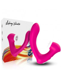 ARMONY - SECRETKISS LECKEN VIBRIERENDE KLITORIS and VIBRATOR GEBOGENES FUCHSIA