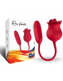 ARMONY - ROSELIP LECKT VIBRIERENDEN CLIT UND VIBRATOR ROT